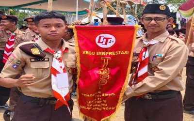 Dua Regu Penggalang Gudep Lengkap Pondok Modern Al Furqon melalui pangkalan MTs PSA Istiqomah Islamiyah Raih Prestasi Tinggi pada LT II Kwarran Tulang Bawang Tengah