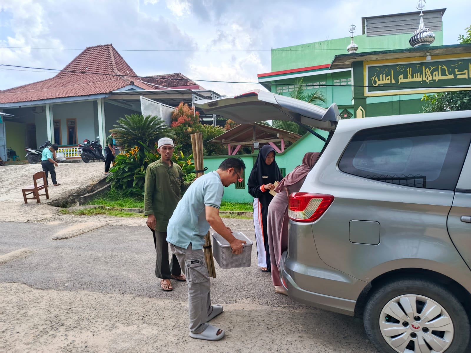 momen kedatangan santri baru